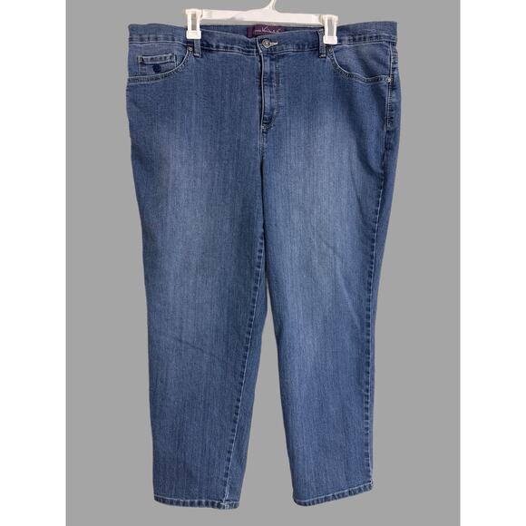 Gloria Vanderbilt Amanda Size 20W Short Medium Wash - Picture 1 of 8